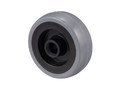 Колесо аппаратное Tellure Rota AE371102 диаметр 60 мм, грузоподъемность 50 кг, серая резина, полипропилен, под ось