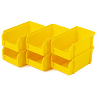 Пластиковый ящик Стелла-техник V-1-К6-желтый, 172х102х75 мм, комплект 6 шт.