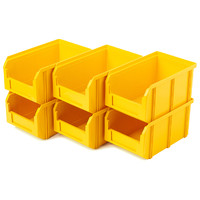 Пластиковый ящик Стелла-техник V-2-К6-желтый, 234х149х120 мм, комплект 6 шт.