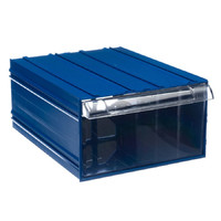Пластиковый короб Стелла-техник С-510-синий-прозрачный 260х364х150 мм