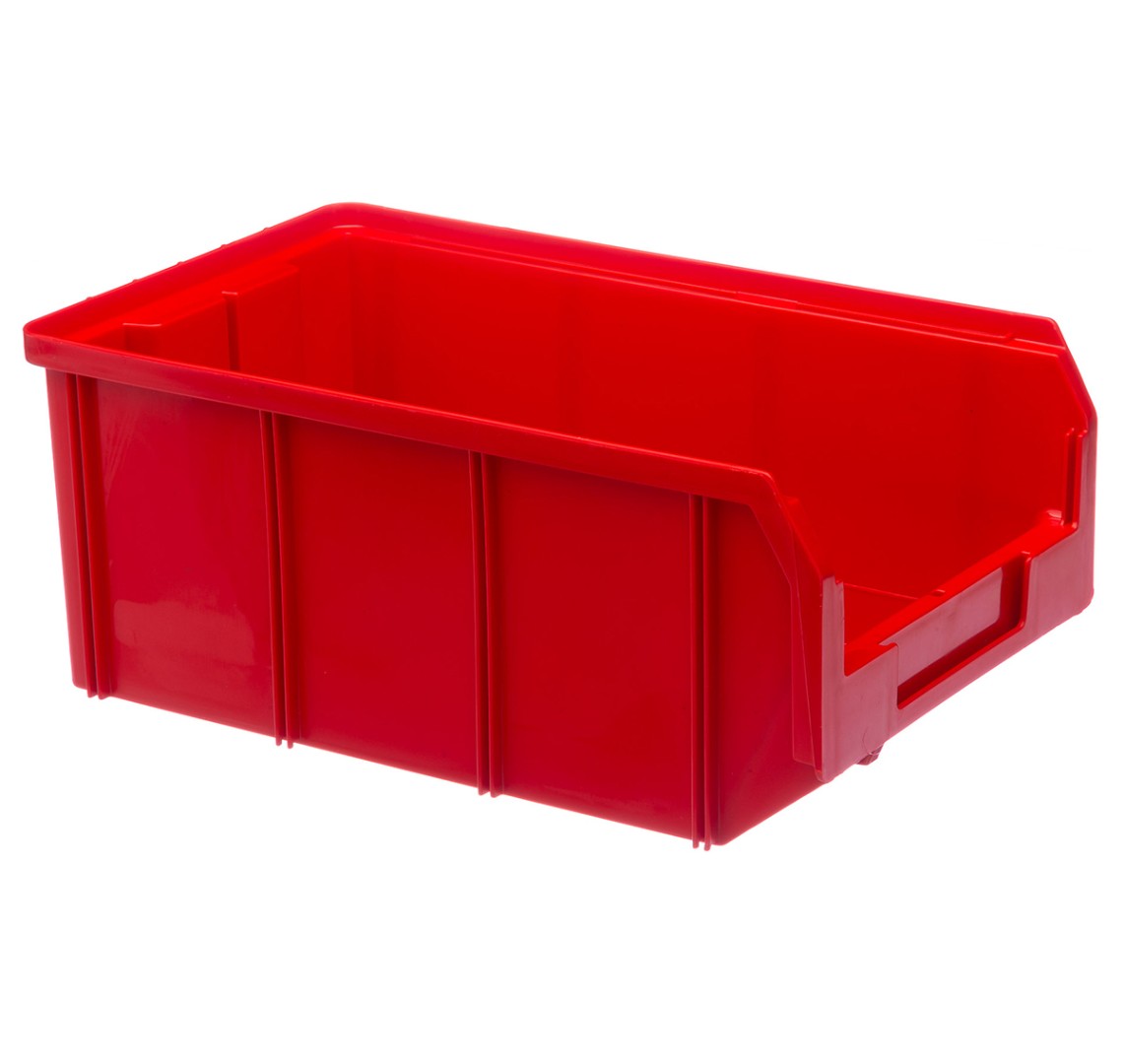 Пластиковый ящик Стелла-техник V-3-красный 341х207x143 мм, 9,4 литра
