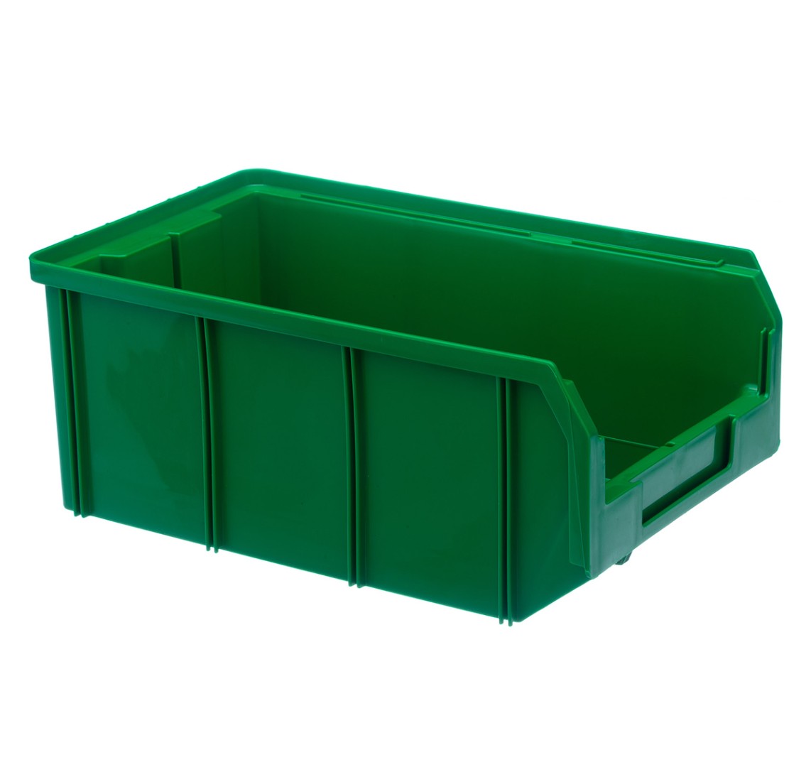 Пластиковый ящик Стелла-техник V-3-зеленый 341х207x143 мм, 9,4 л