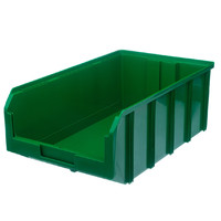 Пластиковый ящик Стелла-техник V-4-зеленый 502х305х184 мм, 20 литров