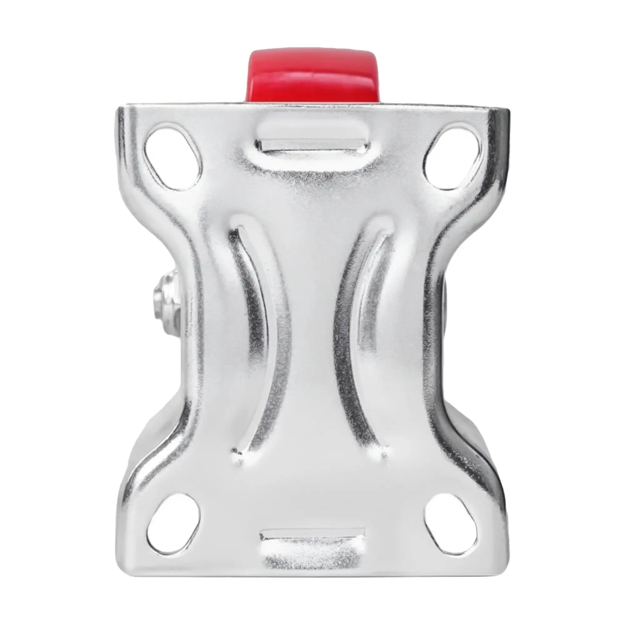 Промышленное полиуретановое колесо неповоротное Стелла-техник 6002-125 (125 мм, 180 кг, с площадкой, обод полиамид)