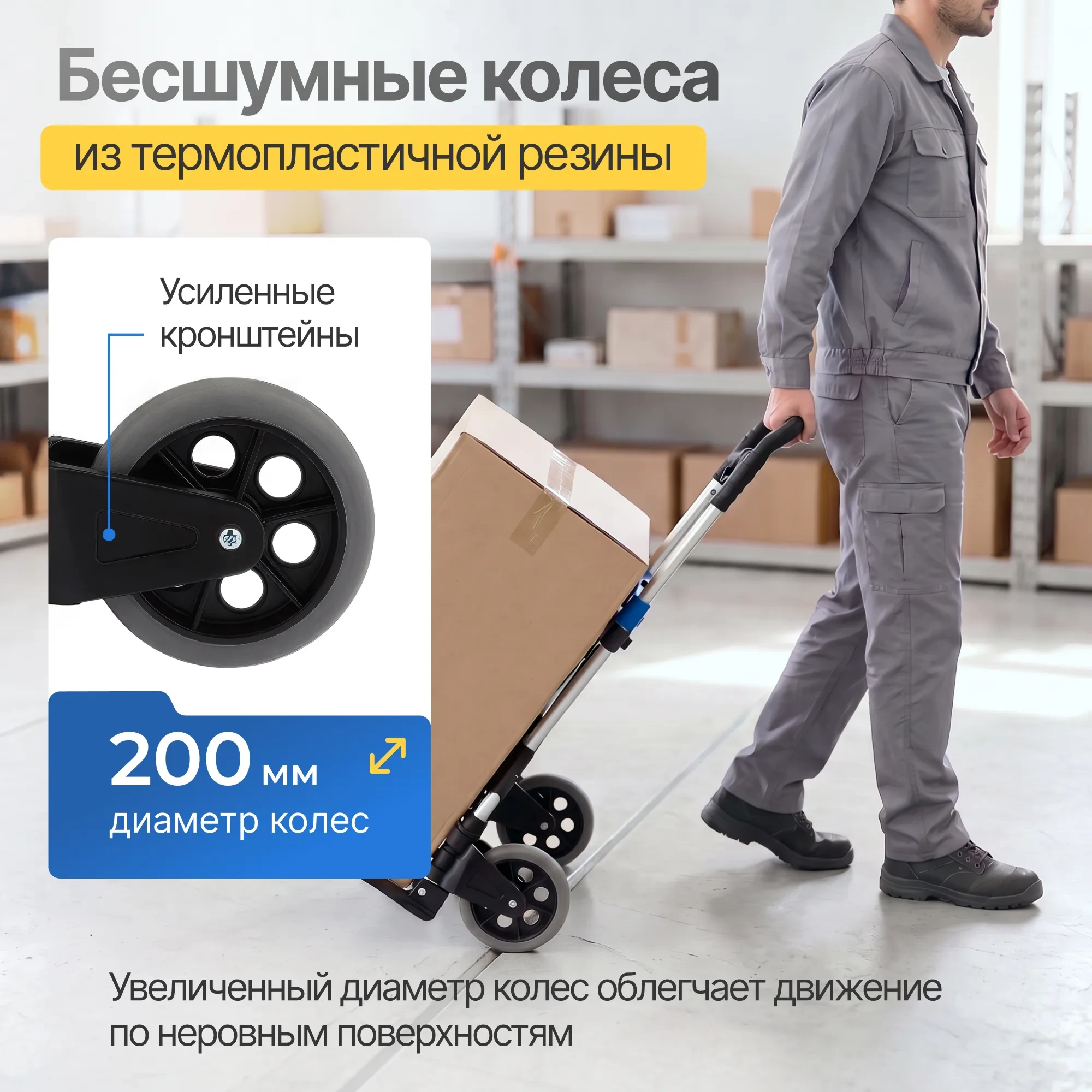 Тележка складная двухколесная Стелла-техник MCXL