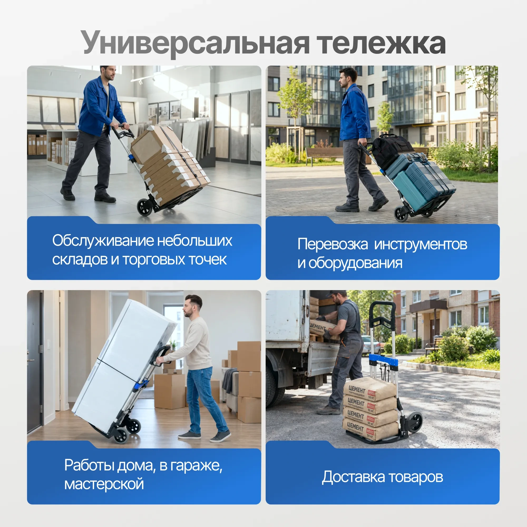 Тележка складная двухколесная Стелла-техник MCXL