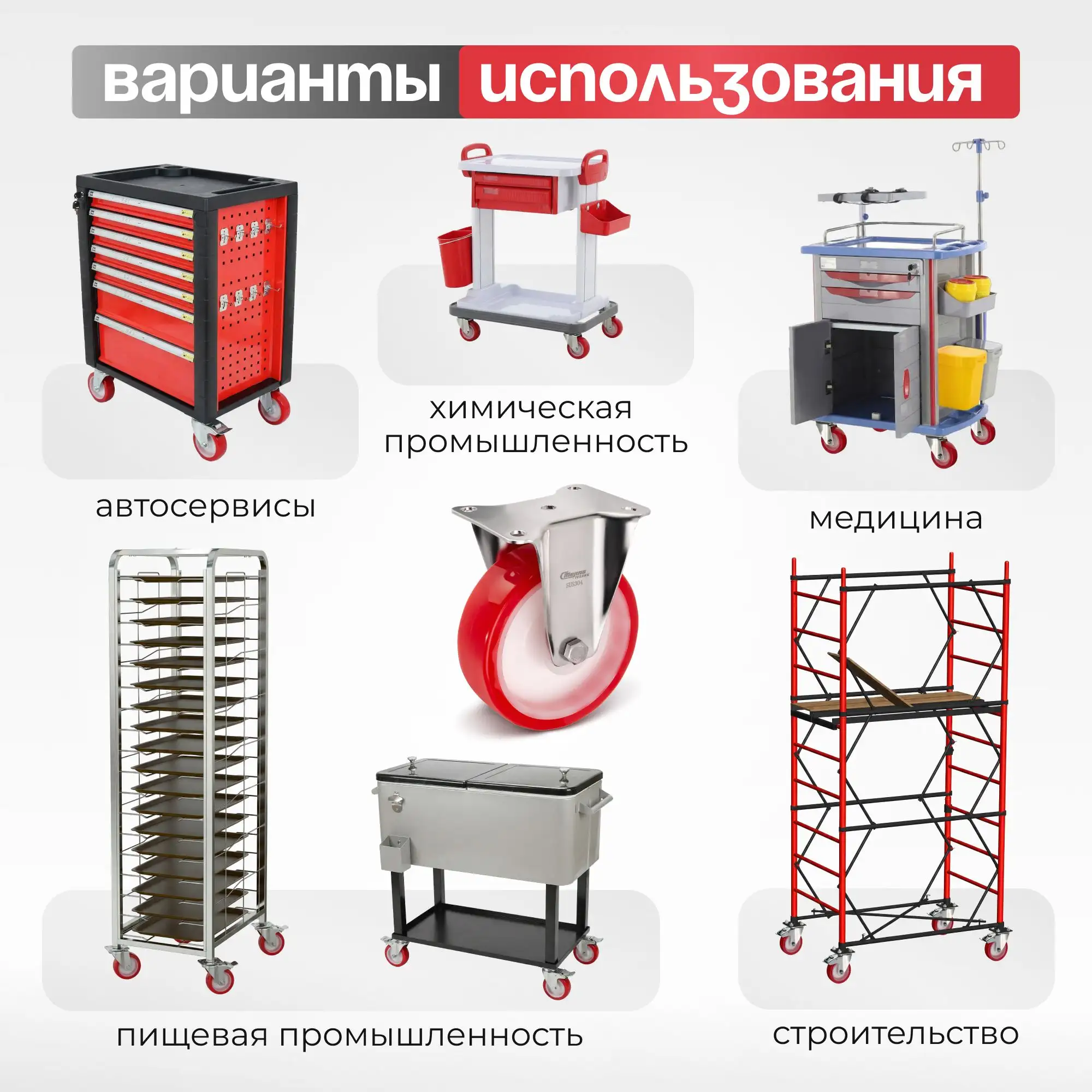 Полиуретановое колесо на нержавейке неповоротное Стелла-техник 6902-150 (160 мм, 350 кг, с площадкой, обод полиамид)